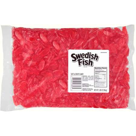 SWEDISH FISH Swedish Fish Fat Free Mini Soft Candy 5lbs Bag, PK6 3893
